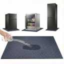 Mini Fridge Mat 24" x 24" - Under Refrigerator Mat, Non-Slip, Leak-Proof, Appliance Mat, Protects the Floor From Damage and Cleanliness Ash Gray 1 Pack