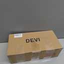 DEVI 8 Pcs Blue Votive Candle Holder for Wedding Centerpieces, Glass Ribbed Tea Light Holder for Wedding Table Decorations, Navy Blue Decor for Party Home Farmhouse Decorations