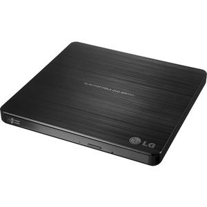 LG Electronics GP60NB50 USB 3.0 Compatible, Super-Multi Ultra Slim Portable DVD+/-RW External Drive for PC Windows, Linux, Mac OS, Surface Pro 3&4, with M-DISC Support, Black