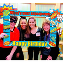 Roaring Good Time Hero Party Photo Booth Props Frame Hero Birthday Party Supplies