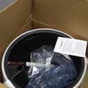 Dexceder 11x10 Inches Self Watering Planter Indoor Outdoor, Inner Pot Design, Thickened Table Flower Plant Pot with Water Level Indicator (White Gold Crackle)