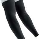 Nxtrnd Double Arm Sleeves, Two Tone Arm Sleeve, Football Arm Sleeves, Sold as a Pair (Black, L)