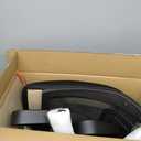 DUMOS Office Chair  Ergonomic Mid Back Mesh Desk Chair with Lumbar Support & Rocking Mode, Height Adjustable with Fixed Armrest, Computer, Gaming, Conference, 360Â° Swivel, Black