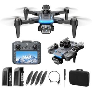 Drone with Camera 4k, HD Drones for Adults, Remote Controller with Screen,Foldable Portable Quadcopter, Obstacle Avoidance, Brushless Motor FPV