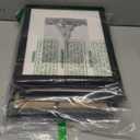 upsimples 8x10 Picture Frame Set of 5, Display Pictures 5x7 with Mat or 8 x 10 Without, Wall Gallery Photo Frames, Black