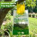 6 Pack Japanese Beetle Trap Bag Refills, Reusable Japanese Beetle Trap Replacement Bags for Backyard Garden Farm Outdoor Use - Easy to Install (Collection Bags Only)