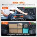 VEVOR Cargo Bar, Truck Bed Bar Adjustable from 40" to 73", Heavy-Duty Steel Cargo Stabilizer Bar with 220 lbs Capacity, Truck Load Bar Stop Sliding for Pickup Truck Bed, SUV