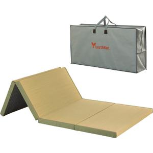 MustMat Thick Tatami Mat Twin XL Floor Mattress Japanese Tatami Bed with Storage Bag 39 x 80 x 2 in (Green)