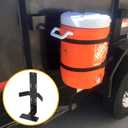 Water Cooler Mount Rack, 5 Gallon Steel Water Beverage Cooler Holder Compatible with Trailers, Truck, Cart, UTV, Mower or Landscape Trailer