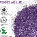 Purple Chunky Glitter, 14.11oz/400g Craft Glitter Powder for Epoxy Tumblers, Hair Face Body Eye Nail Art Festival, DIY Party Decorations