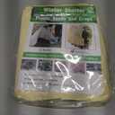 B Sepor Strong Plant Thickened Drawstring Bag Freeze Protection Covers Large Winter Shelter to Block Cold Air and Frost, Beige Large Pot Plant Bag 180 x 120cm (Surround Bag, L:47x70.5in)