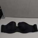 HSIA Strapless Bra for Women Large Bust Seamless Underwire Plus Size Convertible Bandeau Bra 40 DDD Black