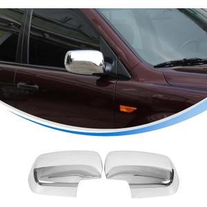 Side Door Mirror Cover Compatible with Honda Pilot 2003 2004 2005 2006 2007 2008 Accessories, Car Outside Rear View Mirror Housing Protector Cover Cap Trim ABS 2PCS (Sliver)