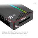 Thermalright ARGB and Fan HUB X12 IR Black Hub Controller Support 12 Groups of CPU Fans,3Pin PC ARGB Controller and 4Pin PWM Fan,SATA Power Cord Direct Input(12V 4pin RGB is Not Supported)