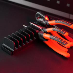 DEHOYI 24 pcs Magnetic Plier Organizer Set for Toolbox & drawer Storage|Modular Plier holders for Mechanics, Technicians, Space-Saving & Quick-Access,Gift for father and boyfriend (Black)