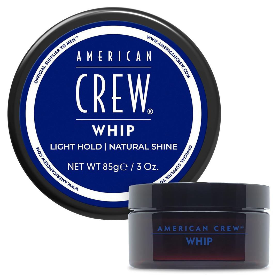 American Crew Men's Whip Styling Cream (), Like Hair Gel with Light Hold with Natural Shine, 3 Oz (Pack of 1)
