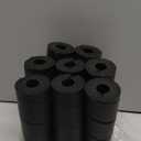 ReliThick 8 Pcs Bed Frame Toe Protectors 6" Bed Frame Leg Covers Feet Protectors to Keep Your Toes from Hard Furniture Legs Corner Guards, No Adhesive or Glue (Black)