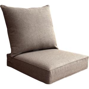 Outdoor Furniture Cushion Patio Deep Seat Chair Cushions, Foam Seat, Sunbrella Fabric, Blend Nomad
