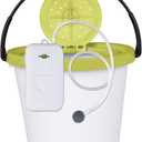Flambeau Outdoors 6084FA 8 Qt. Insulated Bait Bucket with Water Resistant Aerator One Combo Pack, Live Bait Bucket and Aerator, Lime Green/White