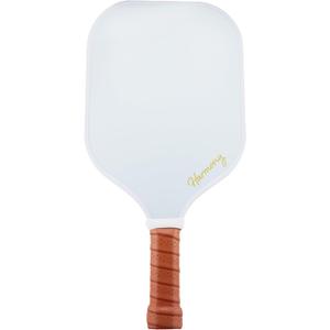 Harmony Pickleball Classic Pickleball Paddle | Carbon Fiber Pickleball Paddle | White with Tan Grip