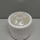 Anyoifax 360 Rotating Makeup Brush Holder 7 Slots Make Up Brush Organizer Removable Spinning Cosmetic Brushes Storage Pen Holder for Vanity, Dresser, Desk, White