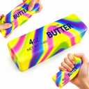 3 x Butter Squishy,Squeeze Toys,Soft Novelty Toy,Realistic Butter Stick Fidget,Slow Rising Soft Stress Toy for Adults Stress Relief & Anxiety Relief