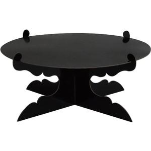 12 inch One Tier Cardboard Cupcake Stands & Cake Stands for Party (1, Black)