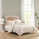 Laura Ashley - King Comforter Set with Shams, Cotton, Reversible