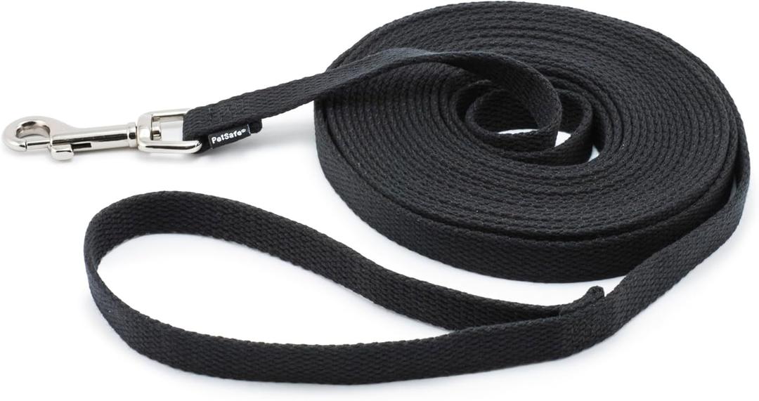 PetSafe Cotton Training Lead, 5/8" x 20', Black, Model:CTLD-5/8-X-20