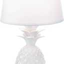 Pineapple Topped Table Lamps (White)