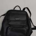 Calvin Klein Women's Enya Casual Backpack, Black/Silver, Large