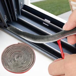 50Ft Weather Stripping Door Seal Self-Adhesive Seal Strip for Door and Window 0.35" Wide x 0.35" Thick, Gray