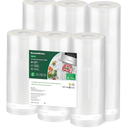 Bonsenkitchen Vacuum Sealer Rolls Bags, 6 Pack 3 Rolls 11" x 20' + 3 Rolls 8" x 20' Commercial Grade BPA Free Bag Rolls, Durable Customized Size Food Vac Bags for Storage and Sous Vide Cooking VB3211