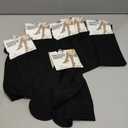 Winterlace Women's Trouser Socks, Opaque Stretchy Nylon Knee High, Many Colors, 6 Pairs