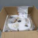 CELAVIEIOP 20" Gold Fandelier Ceiling Fan with Light, Flower Crystal Chandelier Ceiling Fan with Light and Remote Control, Modern Caged Enclosed 6 Speeds for Girl's Bedroom, Nursery, Living Room