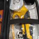 Cordless Electric Fabric Scissors, Cardboard Box Heavy Duty Scissor, Rechargeable Power Rotary Cutter, Leather Sewing Shears, Plastic Packages Carpet Cutter with Storage Bag, 4V, 2000mAh, Type-c (Yellow)