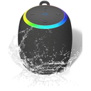 Bluetooth Speaker, Portable Wireless Bluetooth 5.3, 15W Clear Bass, IPX6 Waterproof, LED Lights, AUX/TF/USB, Dual TWS Pairing, 12H Playtime, Small Speakers for Home Outdoor Beach, Ideal Gift