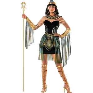 Morph Cleopatra Plus Size Egyptian Costume for Women - Halloween Dress XS (Dress, Armbands)