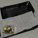 F150 Front Bumper Guard Pad Cover Compatible with Ford F-150 2018 2019 2020, Replace# JL3Z17E810AB, Front Left Driver & Right Passenger Side Inserts End Caps, 2Pcs Black