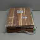 Acacia Wood Serving Tray with Handles (17 Inches)  Decorative Serving Trays Platter for Breakfast in Bed, Lunch, Dinner, Appetizers, Patio, Ottoman, Coffee Table, BBQ, Party Great for Lap &Couch