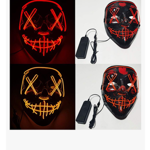 Halloween Scary LED Mask - Light Up Purge Mask for Festival Cosplay Party