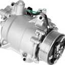 Air Conditioning Compressor & A/C Clutch for Acura RDX 2.3L 2007-2012, for Honda Civic 2.4L 2012-2015, CR-V 2.4L 2007-2014, 4717053 38810RWCA03 4717056