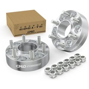 38mm (1.5 Inch) 6x139.7 Hubcentric Wheel Spacers - 6061-T6 Forged - Silver Anodized - 95.1mm Center Bore M14x1.5 - Fits 2022-2025 Toyota Tundra - 2-Piece Set - Custom made only