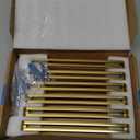 7-1/2 Inch(192mm) Hole Center Brushed Gold Zinc Alloy Solid Cabinet Pulls,Dresser Cabinet Handles Luxury Cabinet Pull Hardware for Bedroom, Kitchen 6 Pack 7600