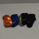 Hanes boys Moves Socks, Breathable Mesh Performance Socks, Crew, Ankle & No Show, Moisture-wicking, 6-pack (Large)