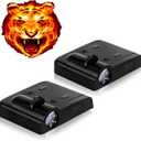2PCS No Fade Car Door Lights,Fire Tiger Car Door Lights Logo Projector LED Shadow Welcome Lamp Tiger Gifts Accessories Suitable for All Brands Vehicles Motorcycle