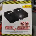 Tirgo 2PCS Car Rodent Repeller Under Hood, Ultrasonic Plug-in Mouse Repellent with Strobe Light, Battery Powered Keep Mice Out of Cars Engines, Indoor, Outdoor, Garage, Hoom (Cat)