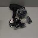 JINRI Hair Dryer, 1875W, 3 Heat & 2 Speed, with Diffuser, with Concentrator, Ionic Technology & Infrared - Black, Detachable Air Intake, Hanging Strap, Non-Foldable, 125V, JINRI-104