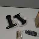 ZhouDaShu Adjustable Height Support Leg for Bed Frame,Bed Frame Center Support Legs with Wider Base,Bed Reinforcement Kit for Metal/Wood Slat,Height from 7" to 13",Black-Set of 2