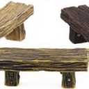 3Pcs Mini Resin Bench Miniature Fairy Garden Bench Dollhouse Accessories Statue DIY Decor Gift